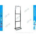 Three-tier Square Steel Free Standing Sign Holder With Two Sided For Advertising